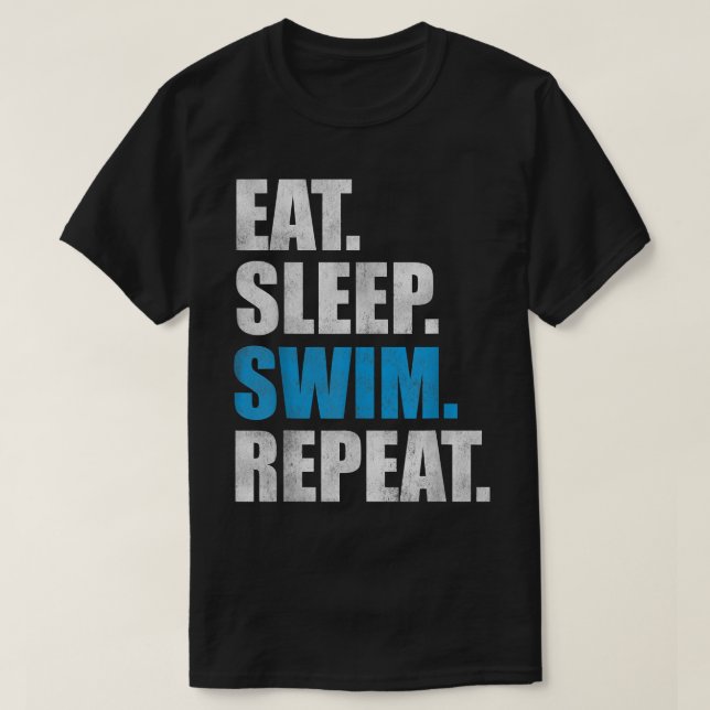Upprepa Simma i viloläge T Shirt (Design framsida)