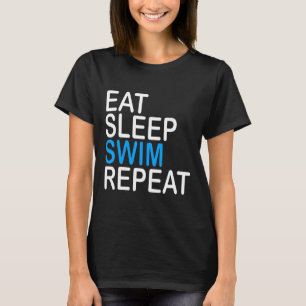 Upprepa simmande sportsimmande gåva med Simma i vi T Shirt