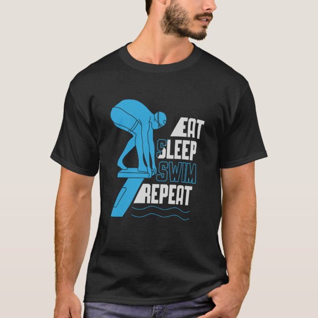 Upprepa simulering av Sarkastic Print med Simma av T Shirt (Framsida)