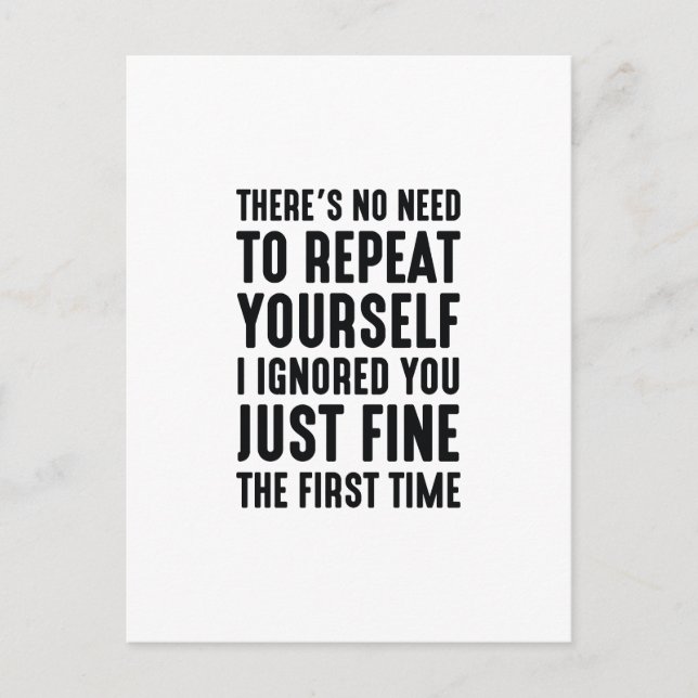 Upprepa själv vykort (Framsida)