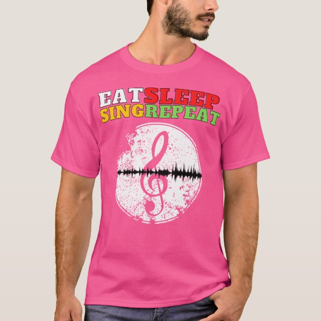 Upprepa Sjunga i viloläge T Shirt (Framsida)