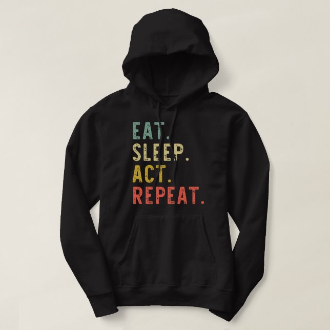 Upprepa skådespelerskan med lektionsgåva från leko hoodie (Design framsida)