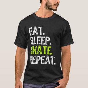 Upprepa Skater av hud Ices Ruller T Shirt