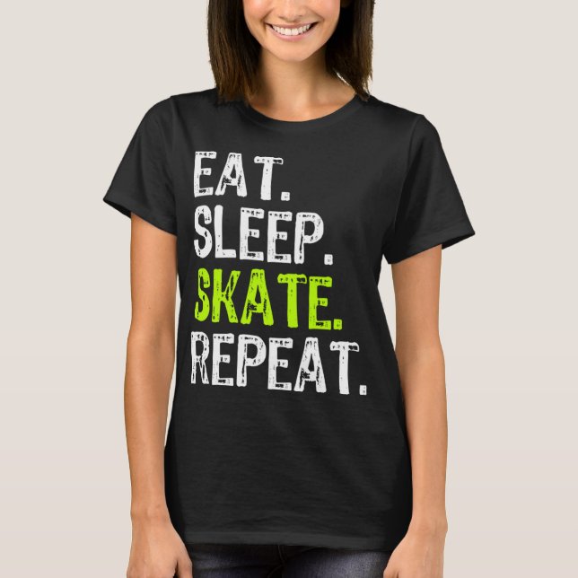 Upprepa Skater av huden Ice Roller F T Shirt (Framsida)