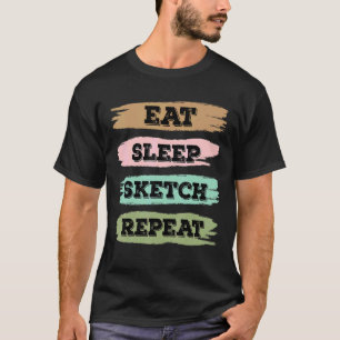 Upprepa skissen Kärlek vid viloläge T Shirt