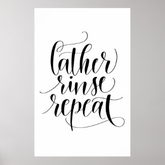 Upprepa sköljning av vatten poster