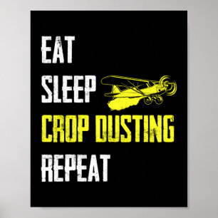 Upprepa Skörd Duster AG Pilot med viloläge Skörd Poster