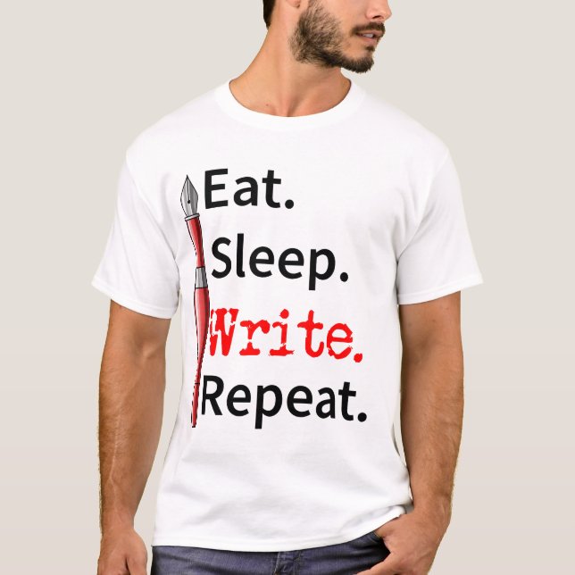 Upprepa skrivprogram för att få Skriva i viloläge T Shirt (Framsida)