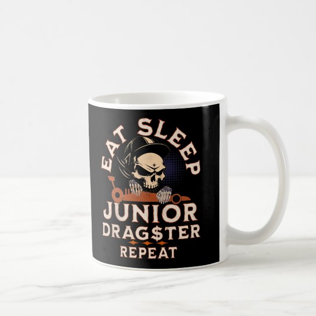 Upprepa Skullens Jr Dragster Kaffemugg (Höger)