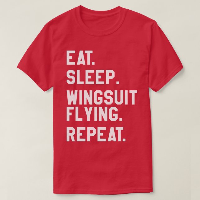 Upprepa Skydiving i viloläge T Shirt (Design framsida)