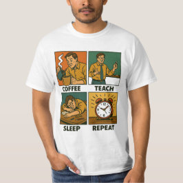 Upprepa slammet för kaffeslucka t shirt