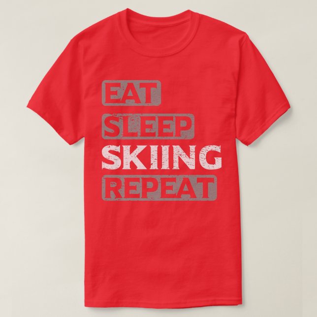 Upprepa snöbordet Äventyr Snö T Shirt (Design framsida)