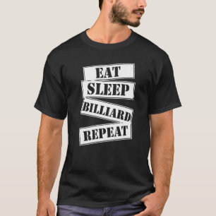 Upprepa Snooker Bassäng Player Spor för att spara T Shirt