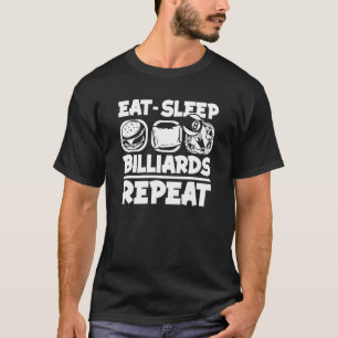 Upprepa Snooker Bollar Bassäng Bill T Shirt