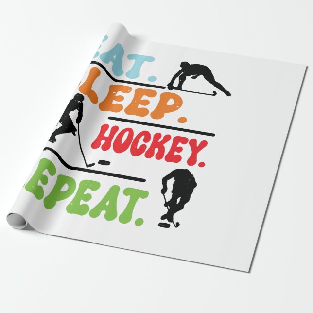 Upprepa Soat Ice Hockey Presentpapper (Utrullad)