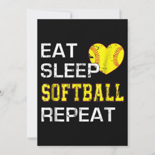 Upprepa Softball-upphettning Softball Softball Inbjudningar