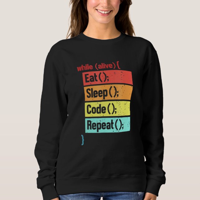 Upprepa Software Ingenjör-utvecklare med viloläge T Shirt (Framsida)