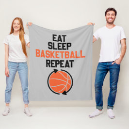 upprepa sömnbasketsporter fleecefilt