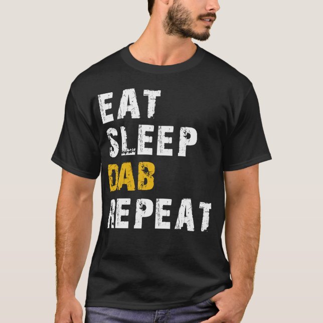 upprepa sömndab t shirt (Framsida)