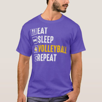 Upprepa sömnen Volleyball T Shirt