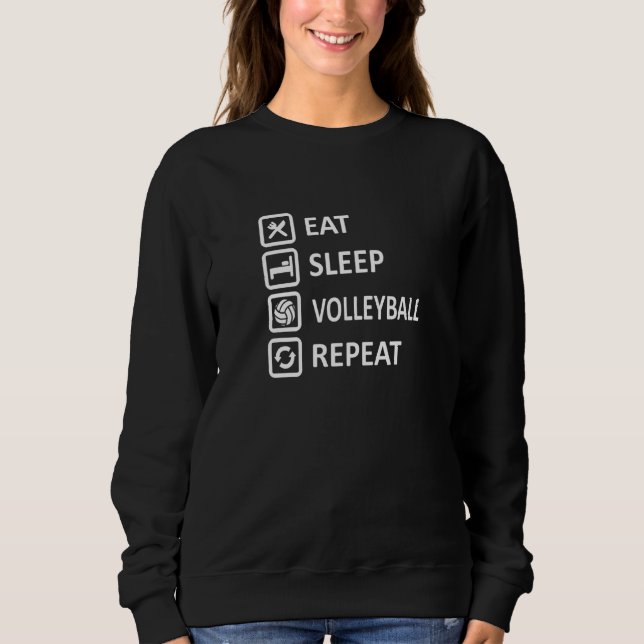 Upprepa sömnen Volleyball T Shirt (Framsida)