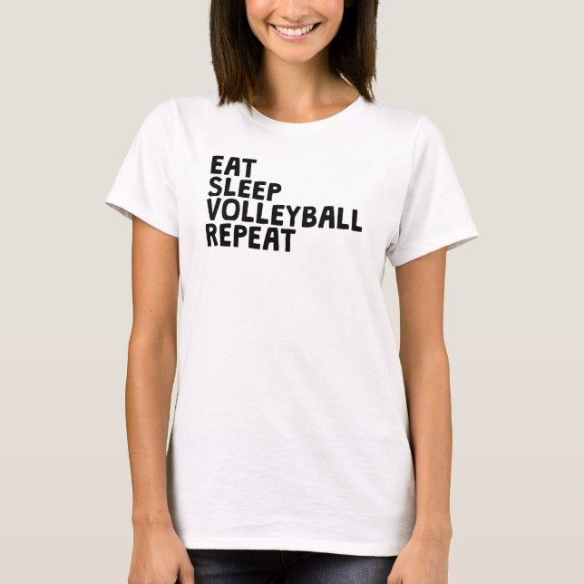 Upprepa sömnen Volleyball Tröja (Framsida)