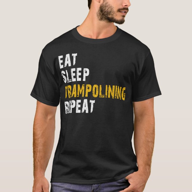 upprepa sömnförskjutning t shirt (Framsida)
