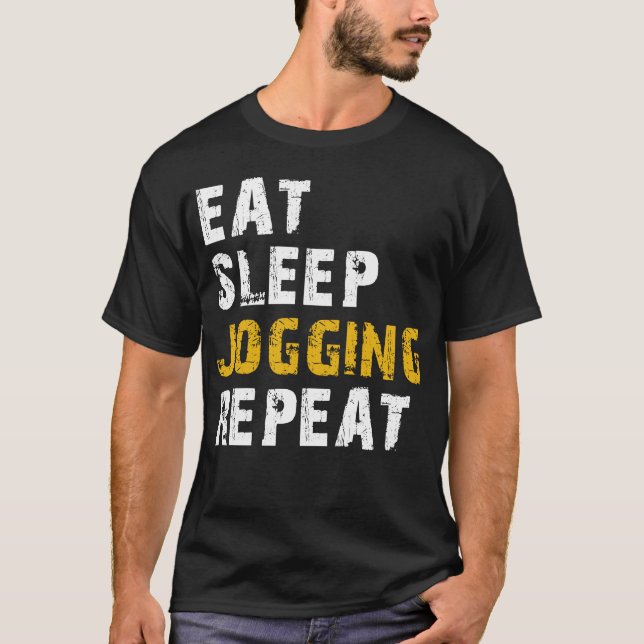 upprepa sömnjoggning t shirt (Framsida)
