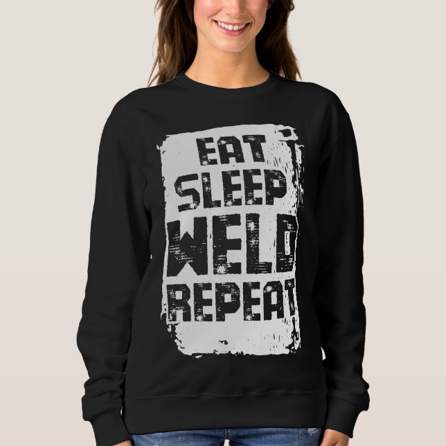 Upprepa sömnsvetsning t shirt (Framsida)