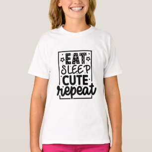 Upprepa söt och strömsparande t shirt