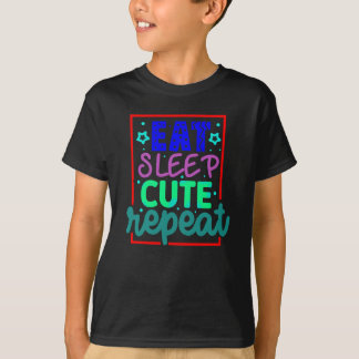 Upprepa söt och strömsparande t shirt