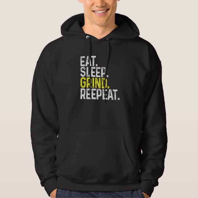 Upprepa spel i viloläge hoodie (Framsida)
