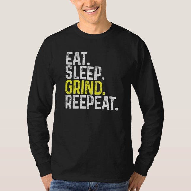 Upprepa spel i viloläge t shirt (Framsida)