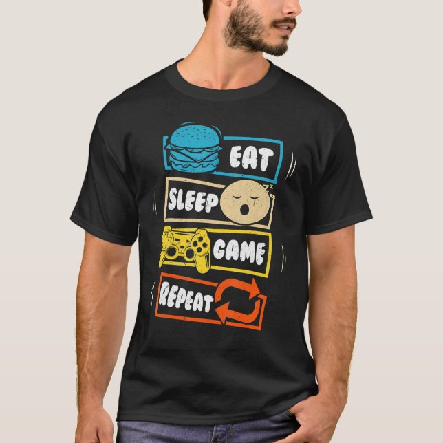 Upprepa spel med högt viloläge t shirt (Framsida)