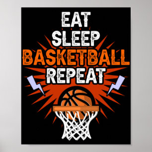 Upprepa spelarpresentationen i Roligt Basket Poster