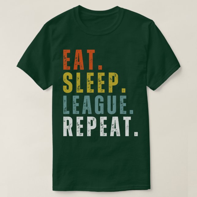 Upprepa sportspel 1 i Eat-viloläge T Shirt (Design framsida)