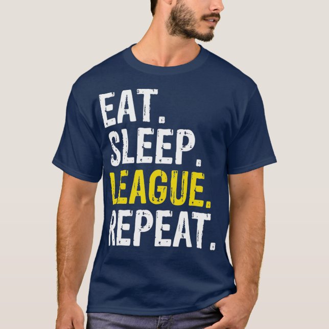 Upprepa sportspelsgåva från Eat-viloläge T Shirt (Framsida)