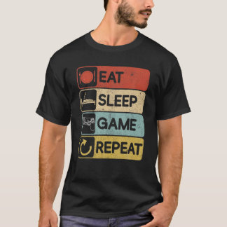 Upprepa sportspelsgåva från Eat-viloläge T Shirt