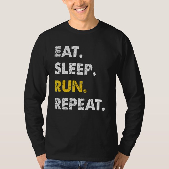 Upprepa springer i viloläge Springa T Shirt (Framsida)