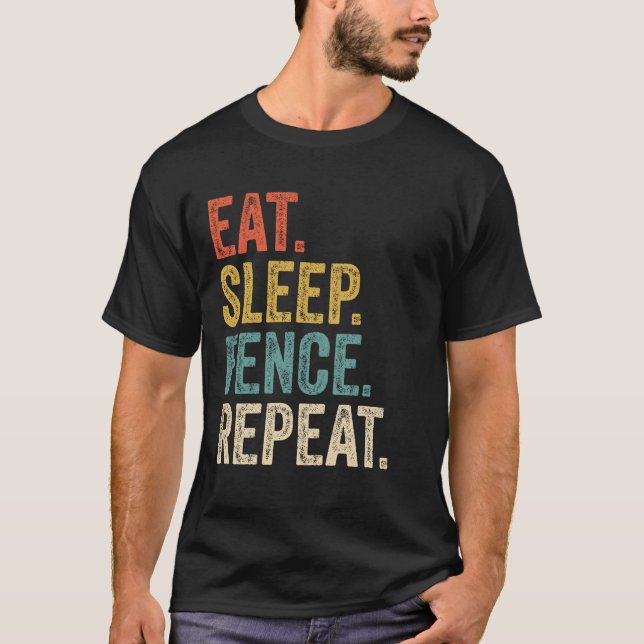 Upprepa stängsel för viloläge i viloläge t shirt (Framsida)