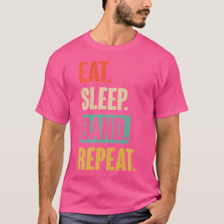Upprepa streck och jazz-band i viloläge t shirt