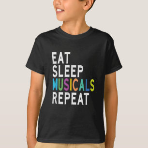 Upprepa strömsparande musikal t shirt