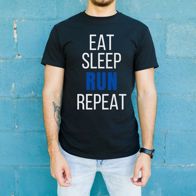 Upprepa strömsparläge Springa, praktisk kördesign T Shirt (Skapare uppladdad)