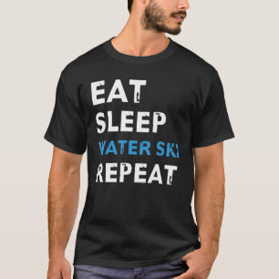 Upprepa strömsparläget i Vatten för Vatten-skidåka T Shirt