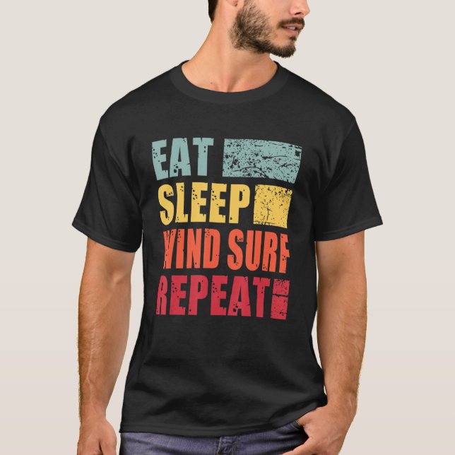 Upprepa Surfa av viloläge för Vind T Shirt (Framsida)