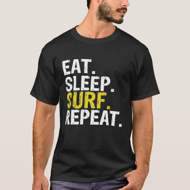 Upprepa Surfing Gift Premium för viloläge - Surfa T Shirt (Framsida)
