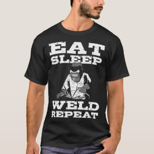 Upprepa svetsningen hos stålarbetare t shirt