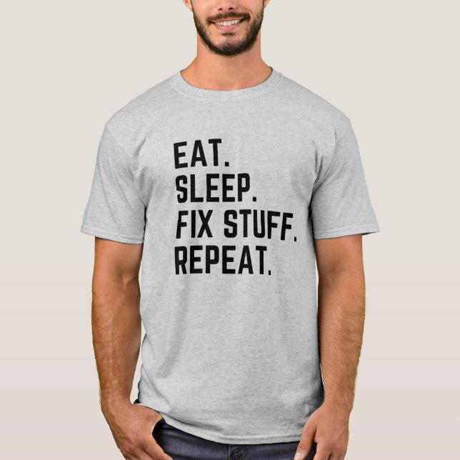Upprepa T-Shirt med saker (Framsida)