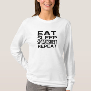 Upprepa tabell för viloläge t shirt