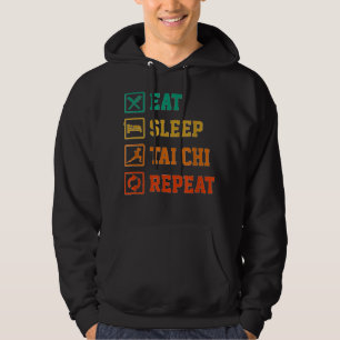 Upprepa Taekwondo Tai Chi Martial Arts Fi Hoodie